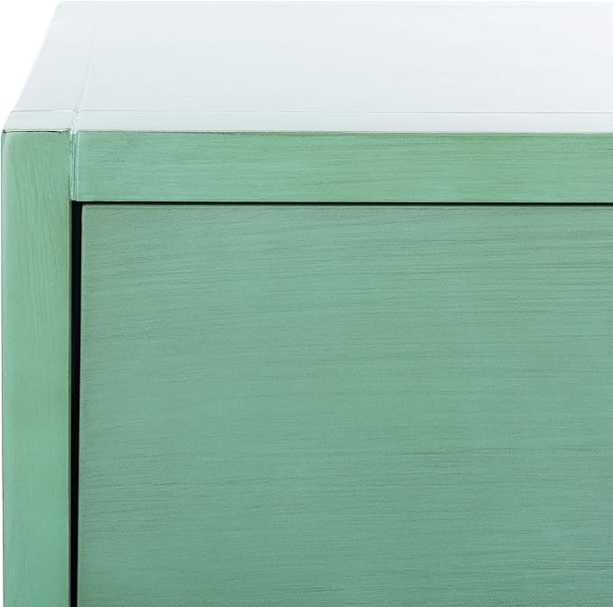 SAFAVIEH Home Collection – Yudi Turquoise Nightstand with Drawer & Shelf, Contemporary Accent Storage Table, Fully Assembled (NST9201C)