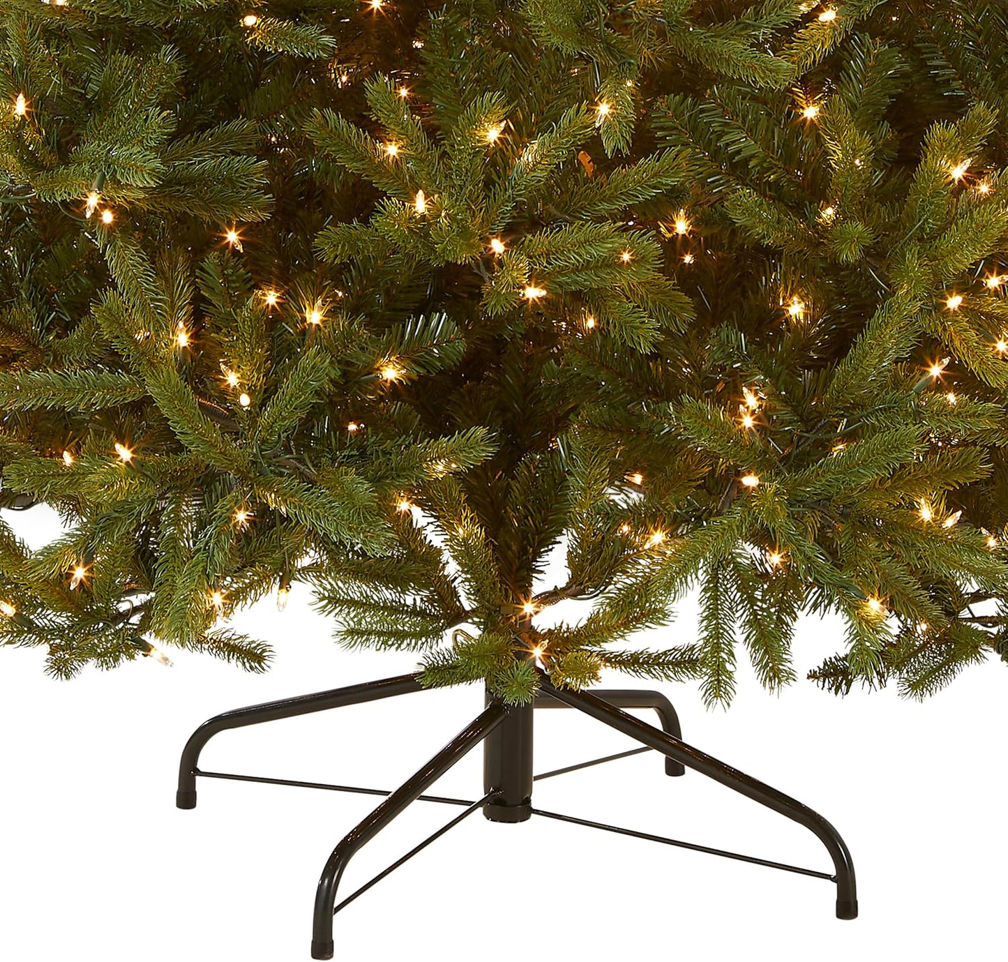 National Tree Company 'Feel Real' Pre-lit Artificial Christmas Tree | Includes Pre-strung White Lights and Stand | Jersey Fraser Fir Medium - 7.5 ft