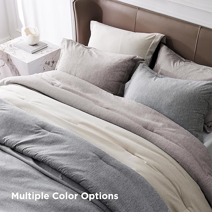 Bedsure Oversized Queen Comforter Set - Warm Taupe Soft Bedding for All Seasons, Cationic Dyed Bed Set, 3 Pieces, 1 Oversized Queen Size Comforter (98"x 98") and 2 Pillow Shams (20"x 26"+2")