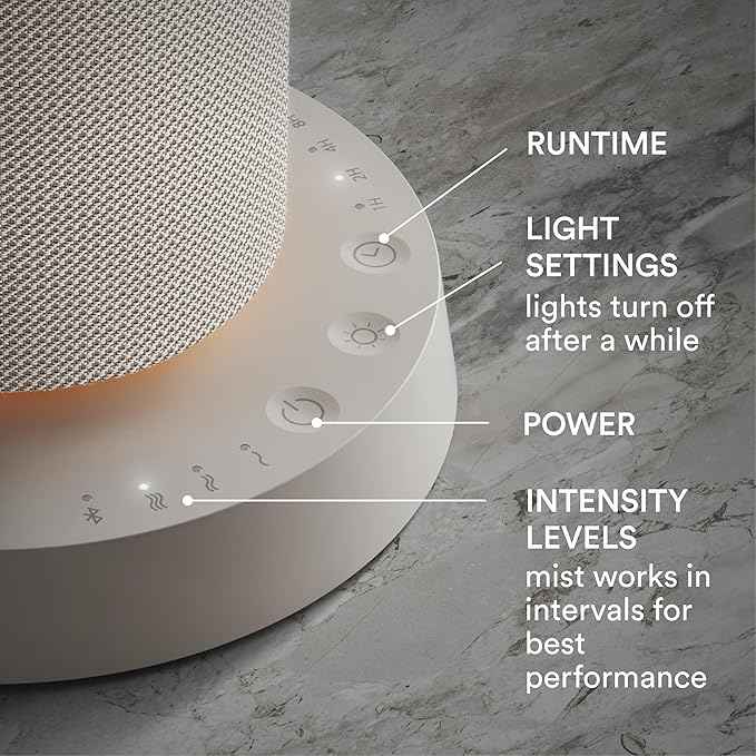 Homedics SereneScent Waterless Essential Oil Diffuser, Cordless Rechargeable Aromatherapy Diffuser for Home, Large Room Scent Machine, Timer, App Control, 6 LED Lights, No Water Needed, Grey