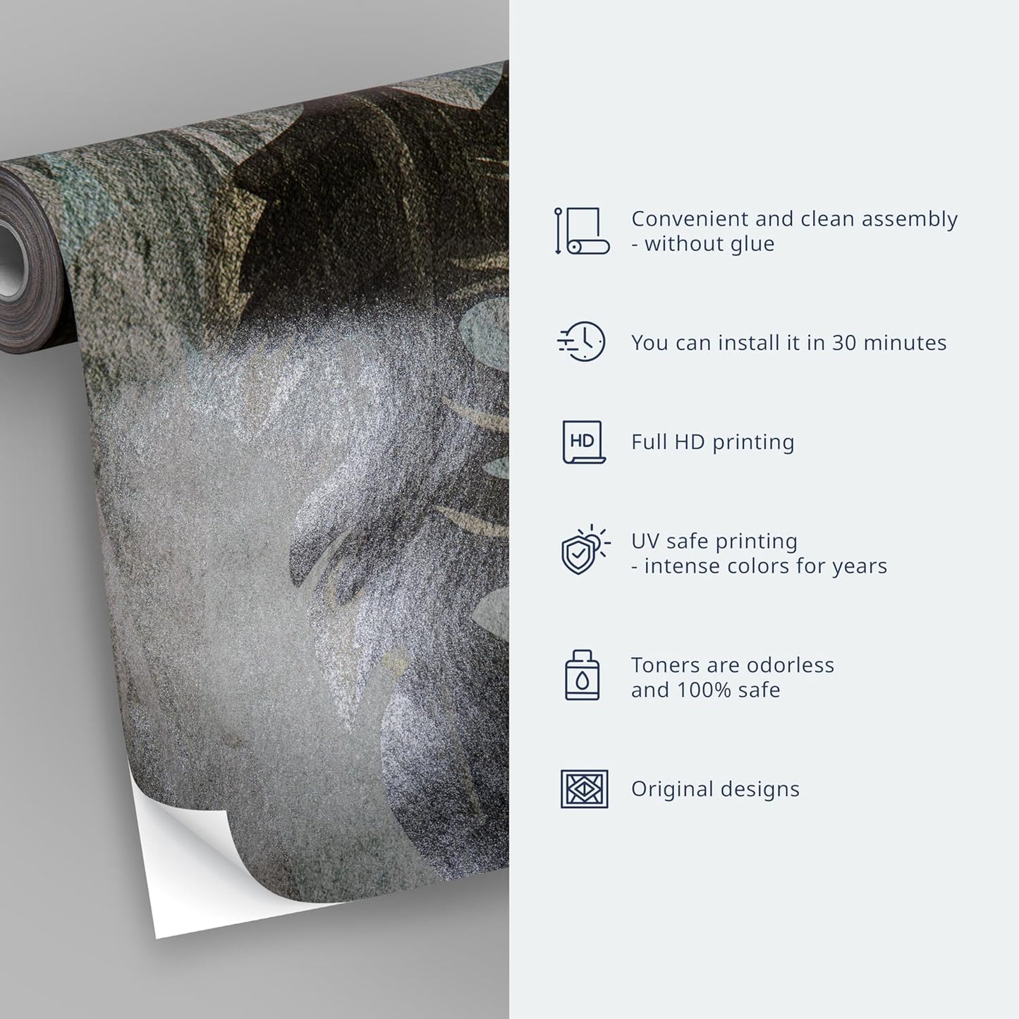 artgeist Wall Mural Peel and Stick Waterfall 212x98 in - XXL Self-Adhesive Corner Wallpaper Removable Large Sticker Foil Angle Wallpaper Wall Decor Print Nature Landscape Stones c-C-10026-a-a