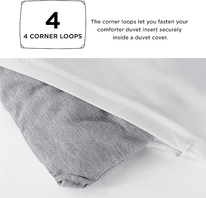 Bedsure Twin/Twin XL Comforter Set - Dark Grey Soft Bedding for All Seasons, Cationic Dyed Bed Set, 2 Pieces, 1 Twin Size Comforter (68"x88") and 1 Pillow Sham (20"x26"+2")