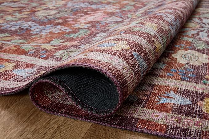 Loloi Rifle Paper Co. Maison Collection MAO-06 Red 2'-3" x 3'-9", .19" Pile Height, Accent Rug