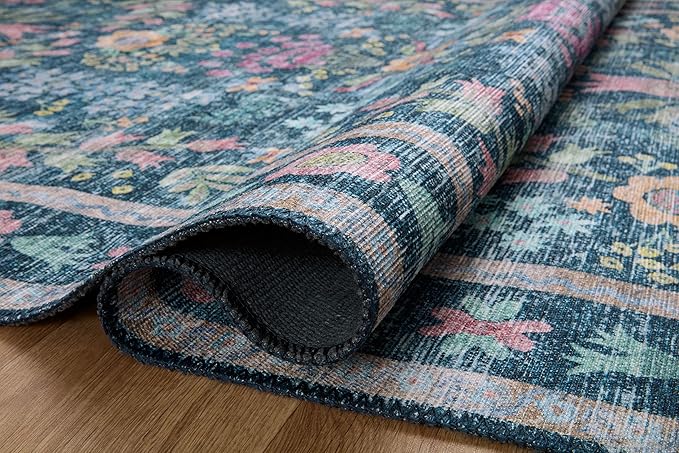 Loloi Rifle Paper Co. Maison Collection MAO-06 Blue/Multi 3'-9" x 5'-6", .19" Pile Height, Accent Rug