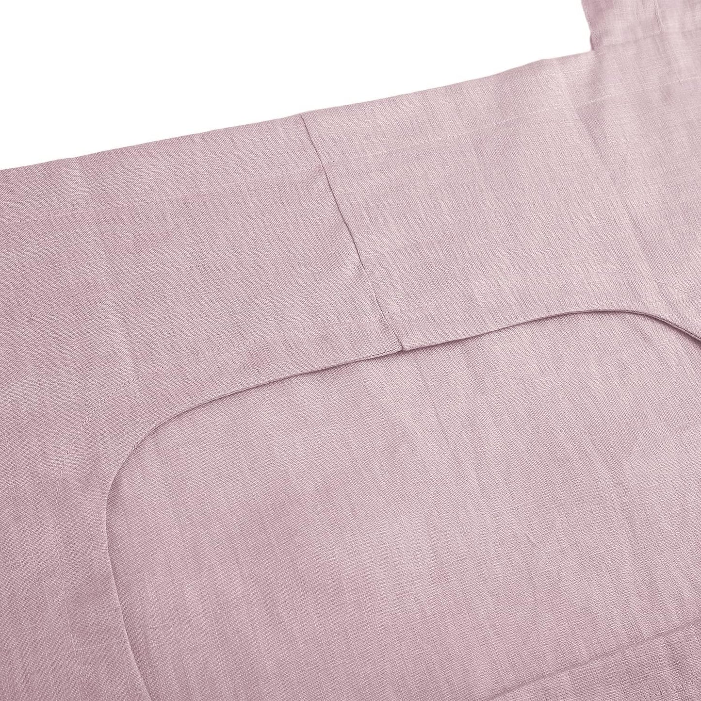 Amazhiyu 100% Linen Door Hanging Laundry Hamper Bag, 19x27 Inches Pink