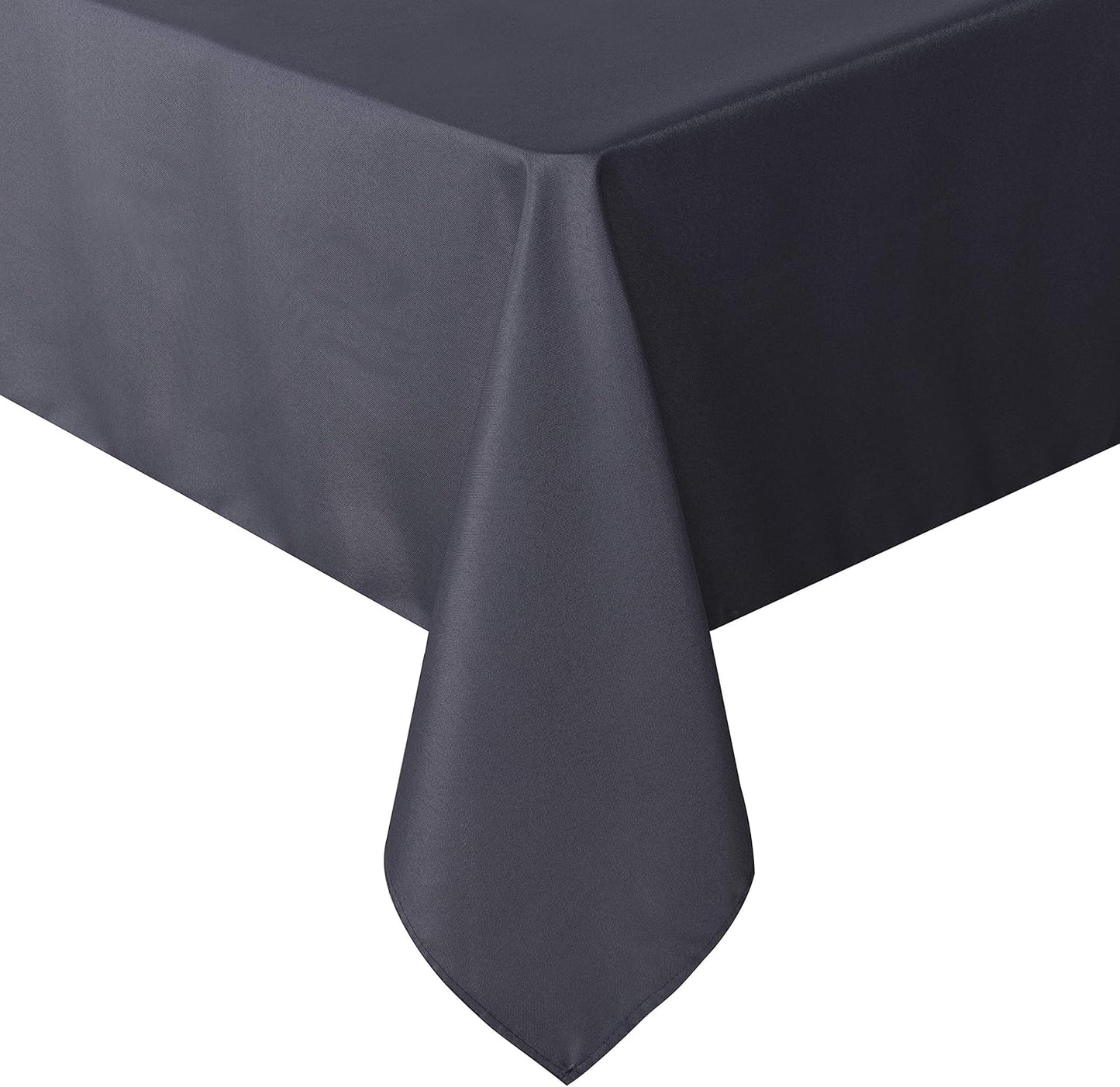 sancua Rectangle Tablecloth - 60 x 102 Inch - Stain and Wrinkle Resistant Washable Polyester Table Cloth, Decorative Fabric Table Cover for Dining Tables, Buffet Parties and Camping, Grey