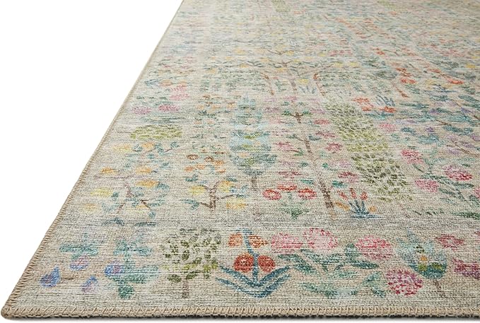 Loloi Rifle Paper Co. Maison Collection MAO-07 Khaki 2'-0" x 5'-0", .19" Pile Height, Accent Rug