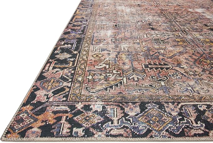 Loloi Chris Loves Julia Jules Collection JUL-02 Terracotta/Multi 7'-6'' x 9'-6'', .13" Pile Height, Area Rug