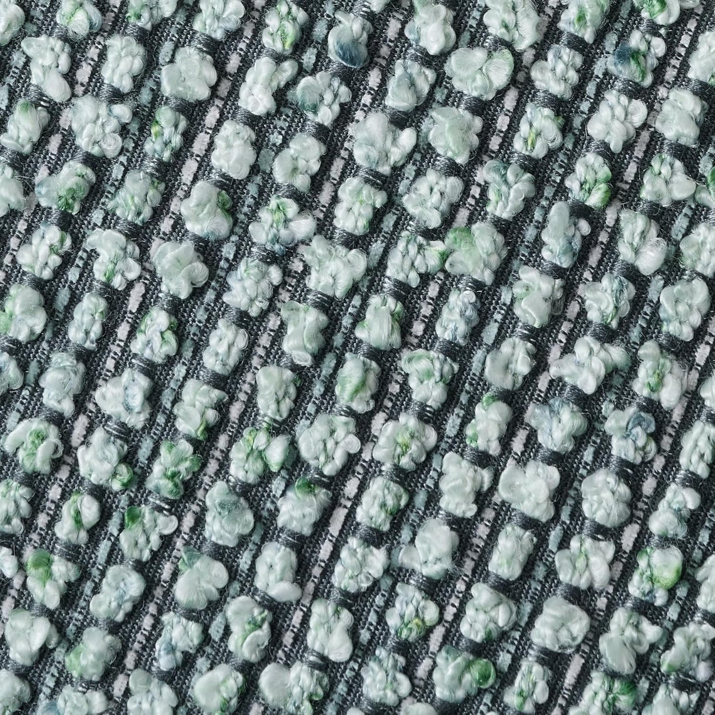 DEZENE Striped Throw Pillow Covers 12x20 Set of 2 Green Textured Polyester Chic Morden Boho Accent Farmhouse Rectangular Lumbar Decorative Couch Pillow Covers for Home Decor Bed Sofa Living Room