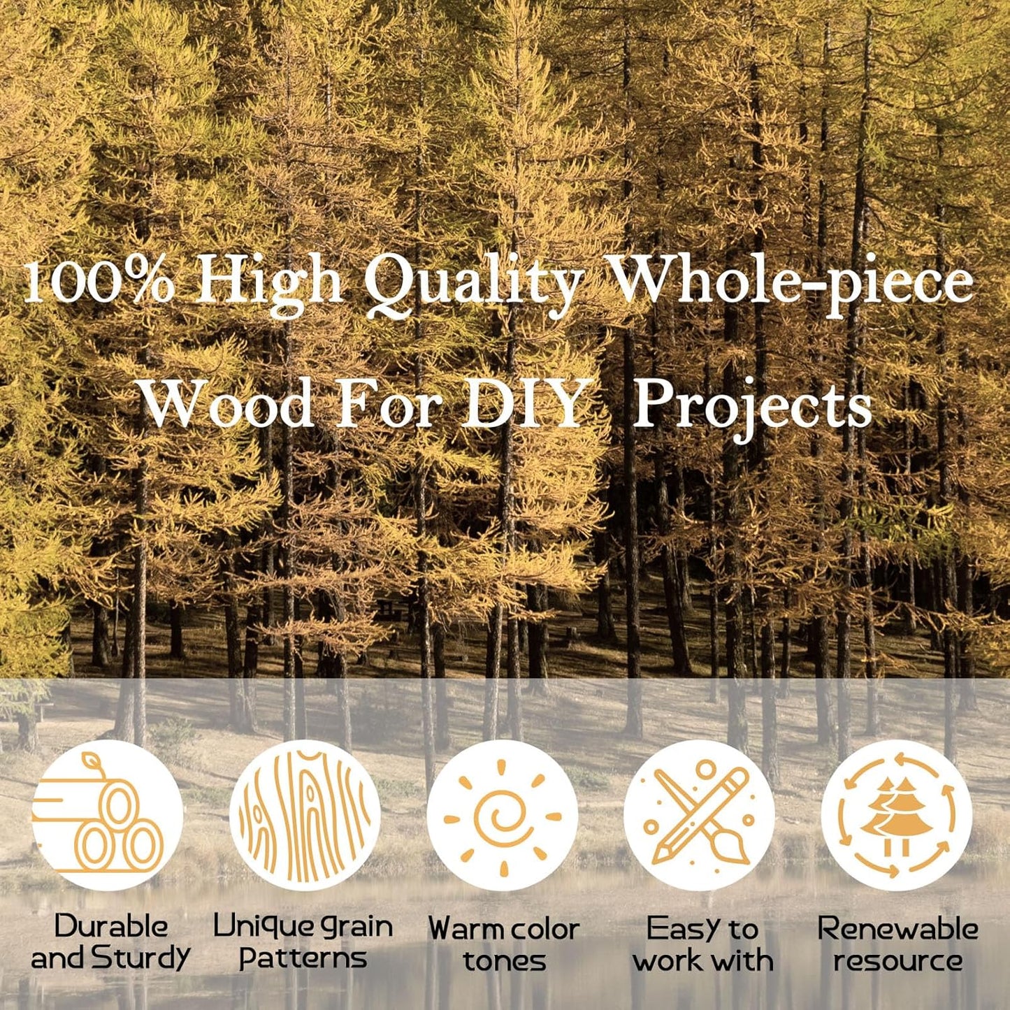 24 Pieces Unfinished Wood Coasters, GOH DODD 4 Inch Wooden Slices Blanks Bulk Set with Soft Foot Pads for Drinks Crafts Laser Engraving Wood Burning Staining Drawing Painting Decoupage Wedding, Square