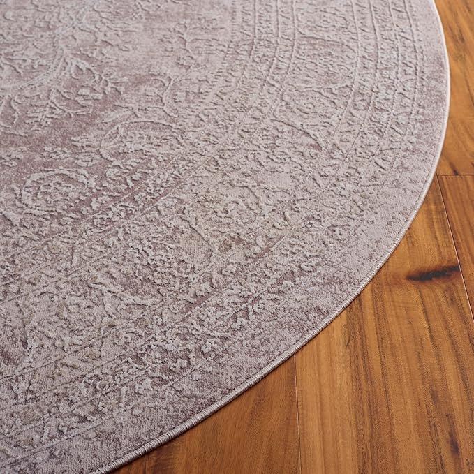SAFAVIEH Area Rug 4x6 - Reflection Collection - Beige & Cream, Non-Shedding & Easy Cleaning, Ideal for Entryway, Living Room, Bedroom (RFT668A)