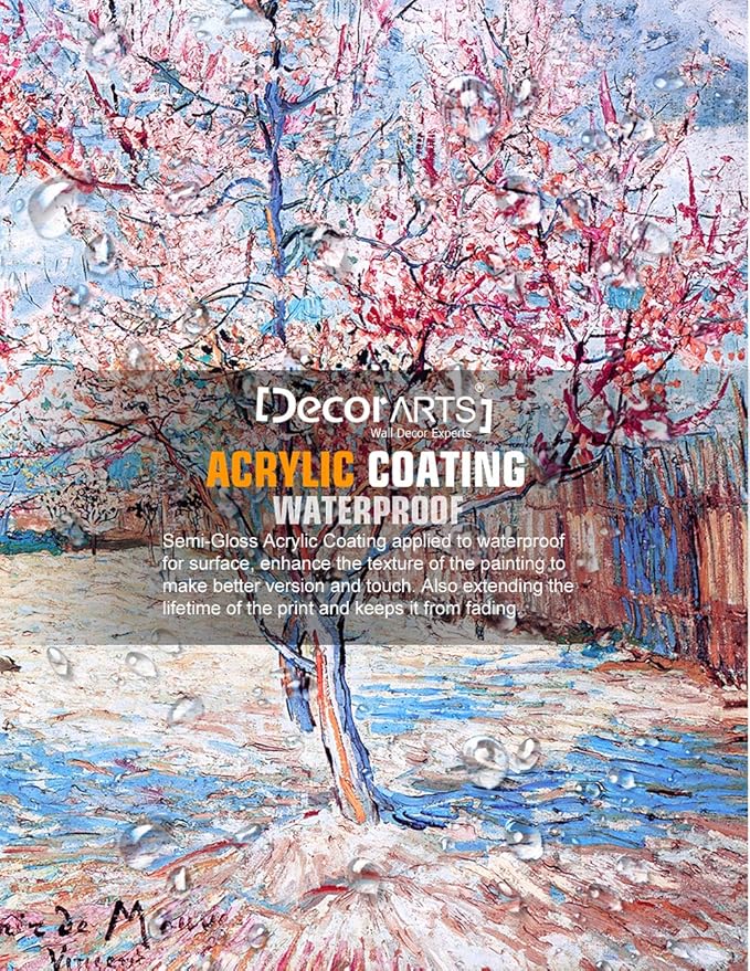 DECORARTS - Reminiscence of Mauve. Vincent Van Gogh Reproductions. Giclee Print for Wall Decor. 16x20