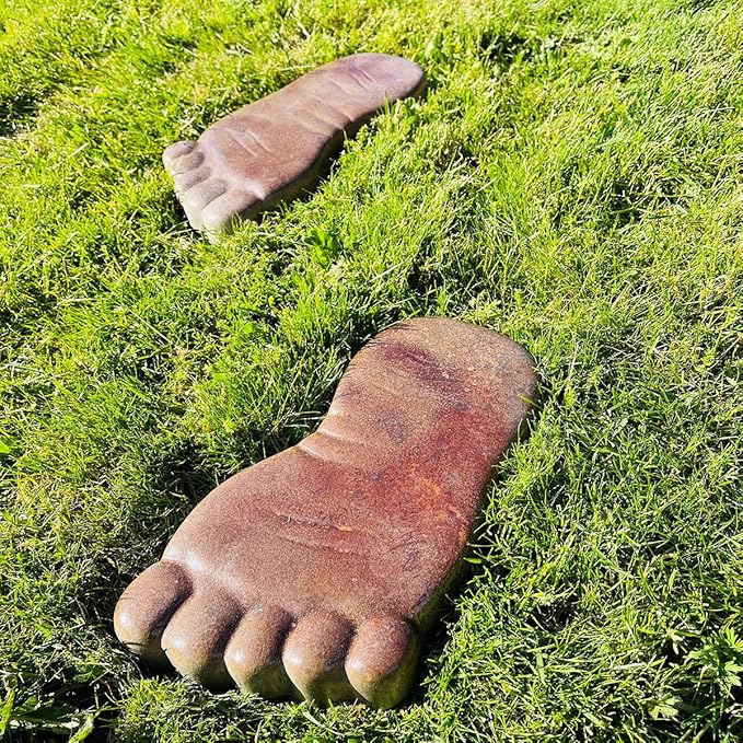 AUTUMN Footprint Stepping Stone Mold, Concrete Cement Mold, DIY feet Walkway Stepping Stones, Footprints for Garden, Garden Decor Mold
