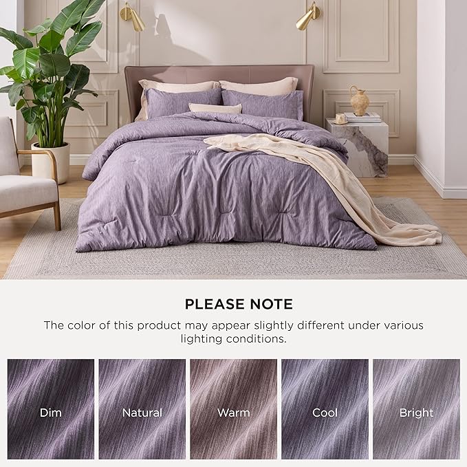 Bedsure Twin/Twin XL Comforter Set - Dark Red Soft Bedding for All Seasons, Cationic Dyed Bed Set, 2 Pieces, 1 Twin Size Comforter (68"x88") and 1 Pillow Sham (20"x26"+2")