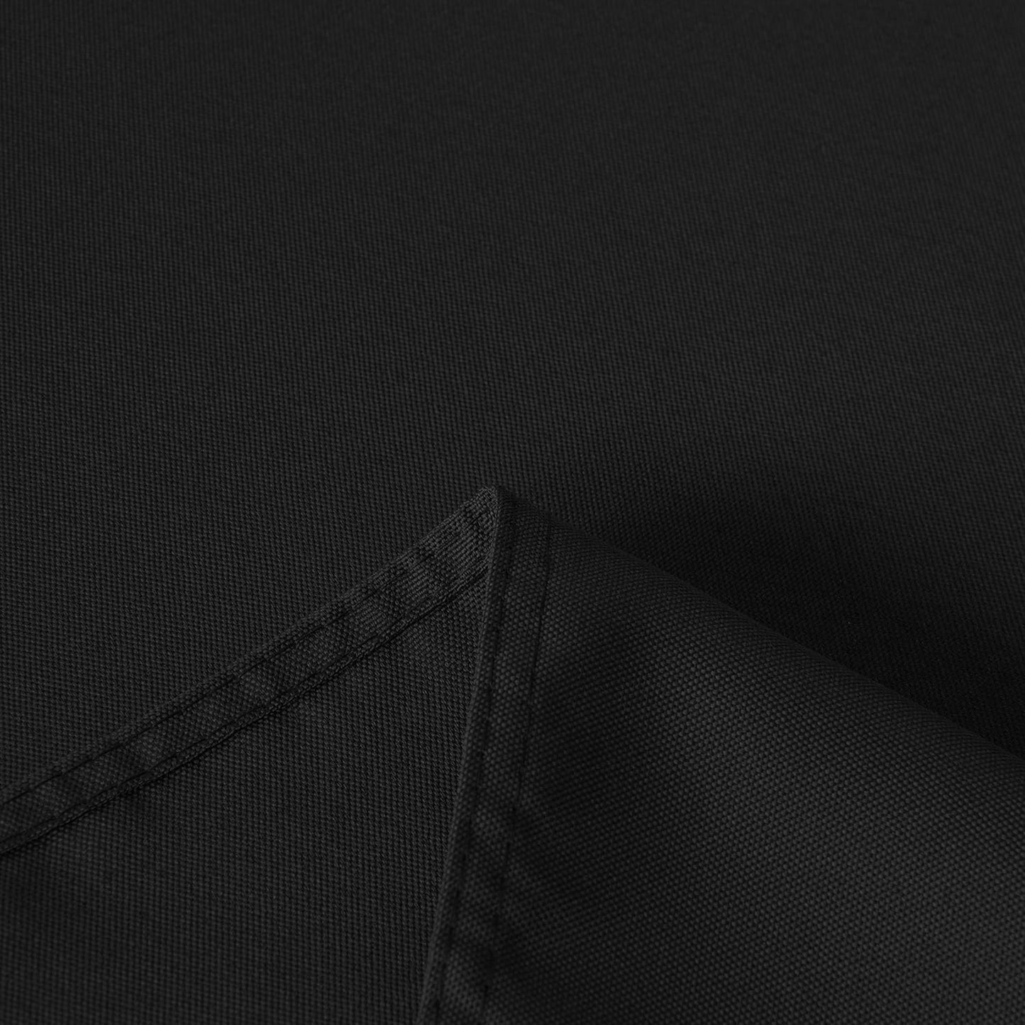 sancua Square Tablecloth - 54 x 54 Inch - Stain and Wrinkle Resistant Washable Polyester Table Cloth, Decorative Fabric Table Cover for Dining Tables, Buffet Parties and Camping, Black