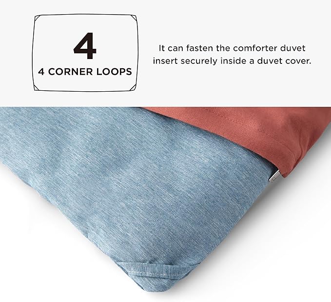 Bedsure Twin/Twin XL Comforter Set - Storm Blue Soft Bedding for All Seasons, Cationic Dyed Bed Set, 2 Pieces, 1 Twin Size Comforter (68"x88") and 1 Pillow Sham (20"x26"+2")