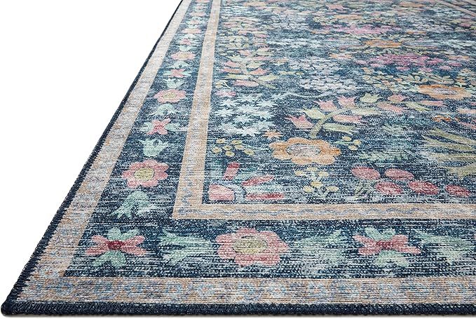 Loloi Rifle Paper Co. Maison Collection MAO-06 Blue/Multi 2'-3" x 3'-9", .19" Pile Height, Accent Rug