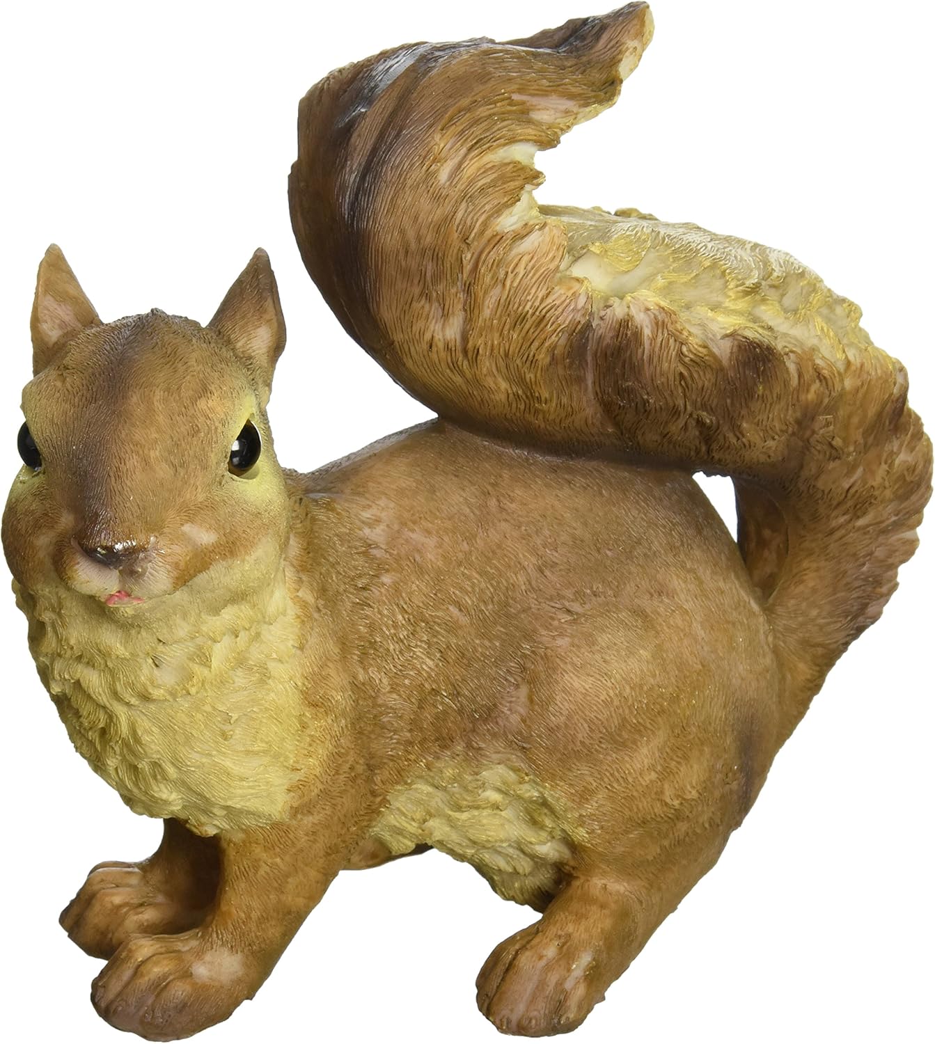 Design Toscano Scamper the Woodland Squirrel Outdoor Garden Statue, 7 Inch Tall, Cast Stone Resin, Brown Finish