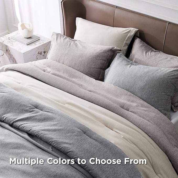 Bedsure California King Comforter Set - Dark Grey Soft Bedding for All Seasons, Cationic Dyed Bed Set, 3 Pieces, 1 California King Size Comforter (104"x96") and 2 Pillow Shams (20"x36"+2")