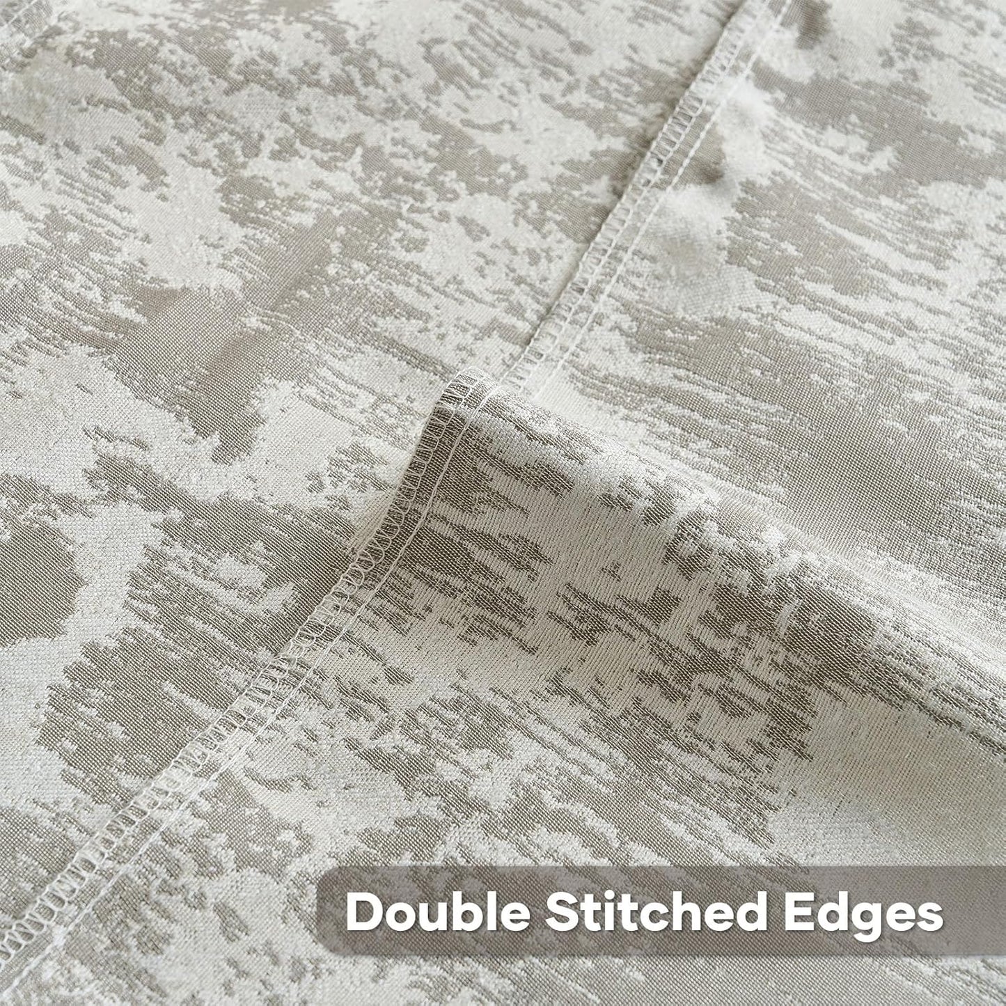 FUTEI Grey White Decorative Throw Pillow Covers 18x18 Inch Set of 2,Soft Faux Cashmere Jacquard - Textured & Cozy Cushion Case,Modern Home Decor for Couch Bed Living Room