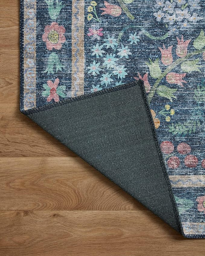 Loloi Rifle Paper Co. Maison Collection MAO-06 Blue/Multi 3'-9" x 5'-6", .19" Pile Height, Accent Rug