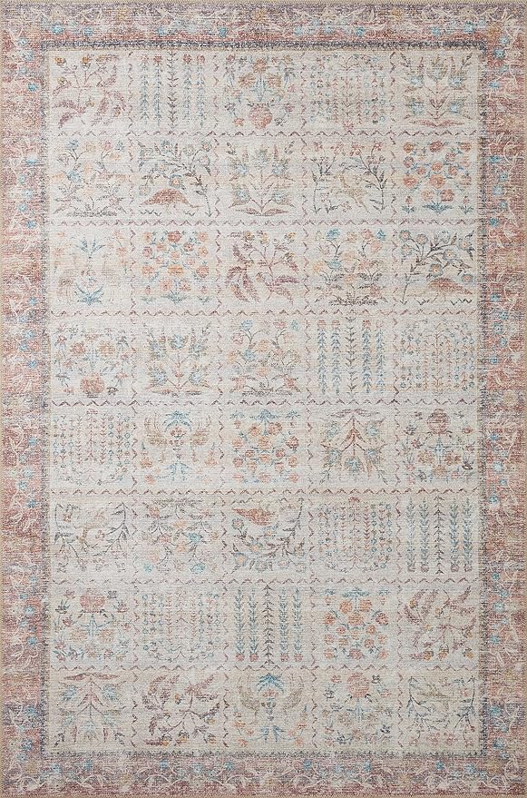 Loloi Rifle Paper Co. Maison Collection MAO-08 Cream 2'-6" x 7'-6", .19" Pile Height, Runner Rug