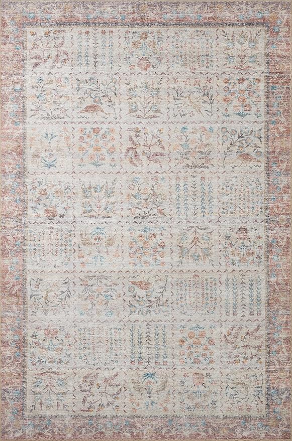 Loloi Rifle Paper Co. Maison Collection MAO-08 Cream 3'-9" x 5'-6", .19" Pile Height, Accent Rug