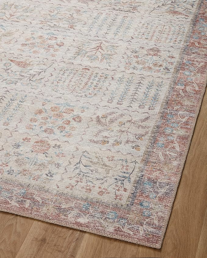 Loloi Rifle Paper Co. Maison Collection MAO-08 Cream 5'-0" x 7'-6", .19" Pile Height, Area Rug