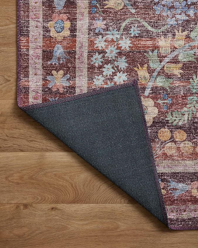 Loloi Rifle Paper Co. Maison Collection MAO-06 Red 3'-9" x 5'-6", .19" Pile Height, Accent Rug