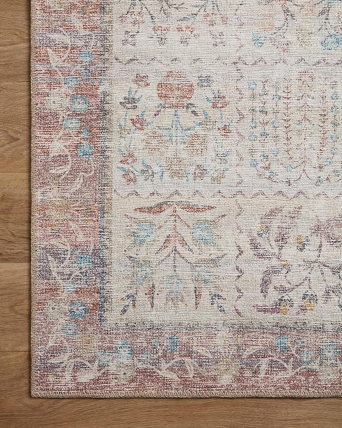 Loloi Rifle Paper Co. Maison Collection MAO-08 Cream 5'-0" x 7'-6", .19" Pile Height, Area Rug