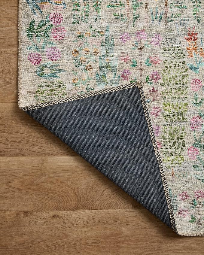 Loloi Rifle Paper Co. Maison Collection MAO-07 Khaki 7'-6" x 9'-6", .19" Pile Height, Area Rug