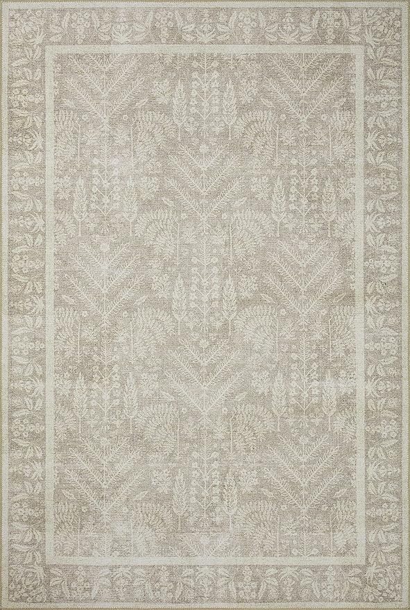 Loloi Rifle Paper Co. Maison Collection MAO-02 Bough Natural 3'-9" x 5'-6", .19" Pile Height, Accent Rug